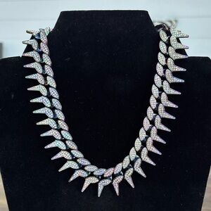 Iridescent Spike Necklace